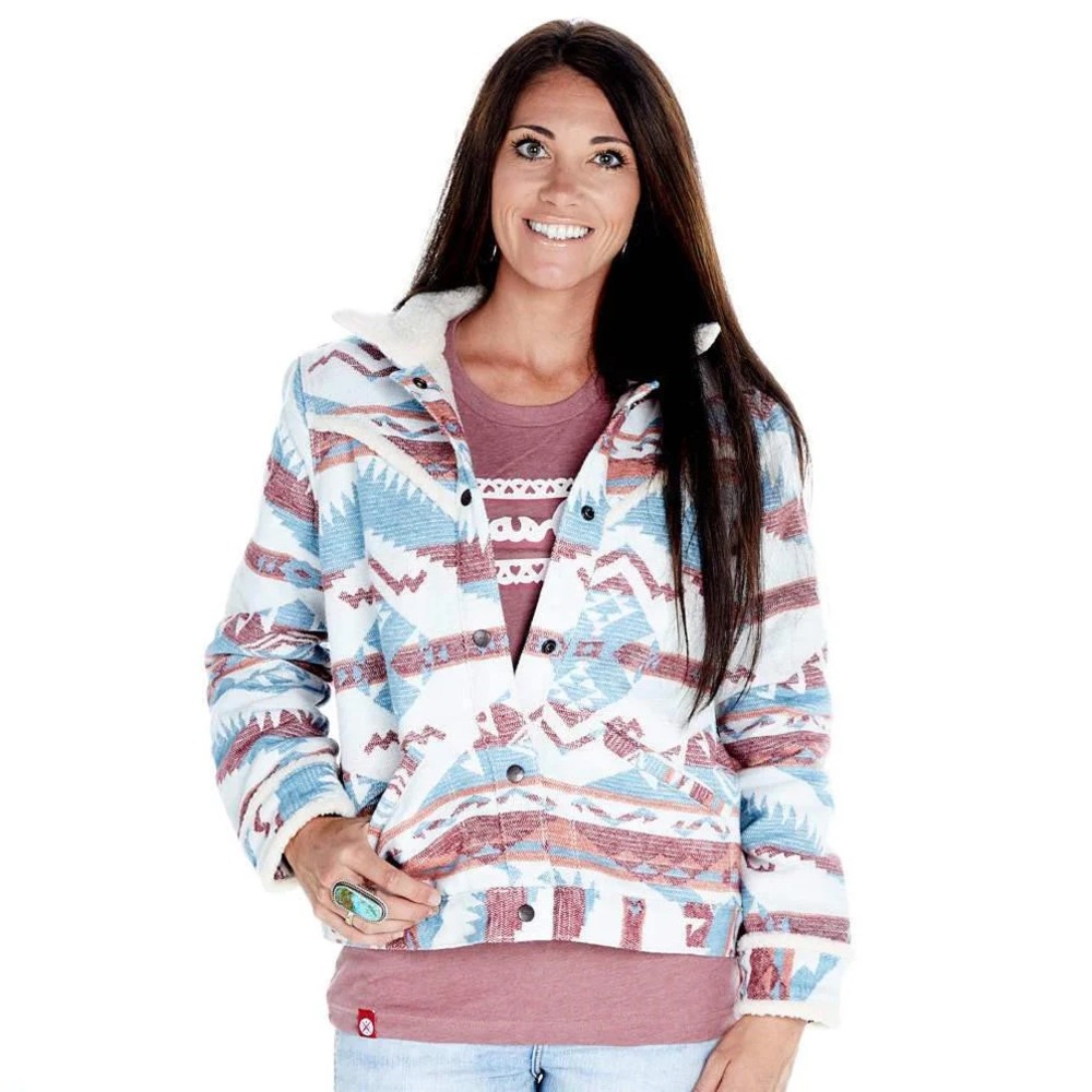 Wrangler Retro Aztec Sherpa Lined Jacket